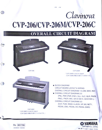 Yamaha cvp 206 206m - cvp-206, c