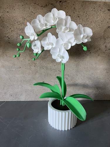 Orchidée blanche artificielle - blanche,