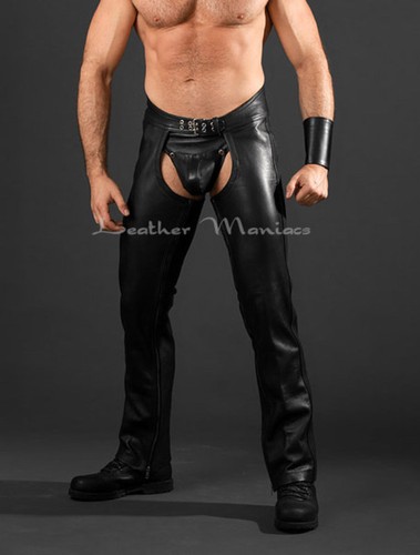 Neuf noir chaps cuir - neuf,