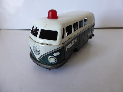 Police bus tin toy - bus,