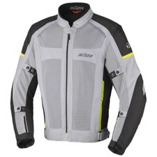 Hommes Moto Veste XXL - Büse Santerno Textile Avec Protecteurs Gris Clair