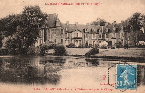 Cpa coigny - 50, (manche)