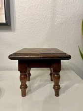 Victorian Salesman Sample Table Parquet Inlay Antique Miniature Furniture 9”