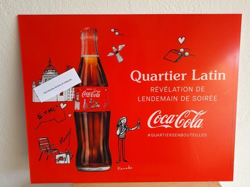 Cadre coca cola quartier - quartier, latin