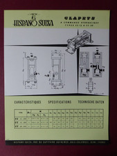 1960 DOCUMENT HISPANO-SUIZA HYDRAULIC CONTROL VALVE CC.12 CC.20