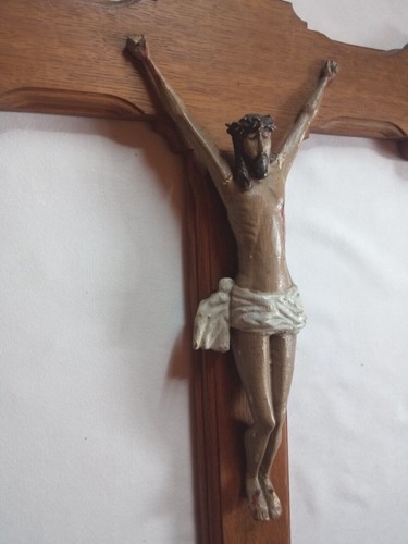 Superbe rare grand crucifix - rare,