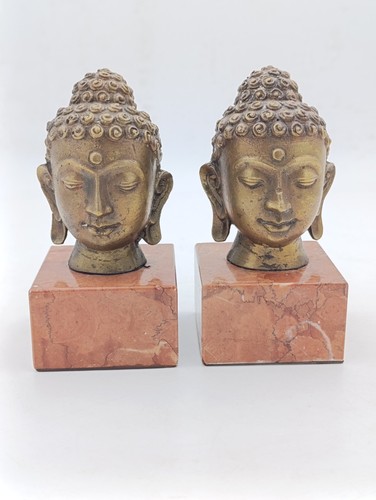 Paire têtes bouddha - bouddha, en