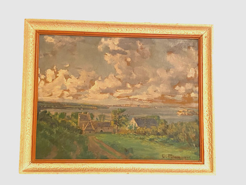 Ancien tableau toile - ancien, de