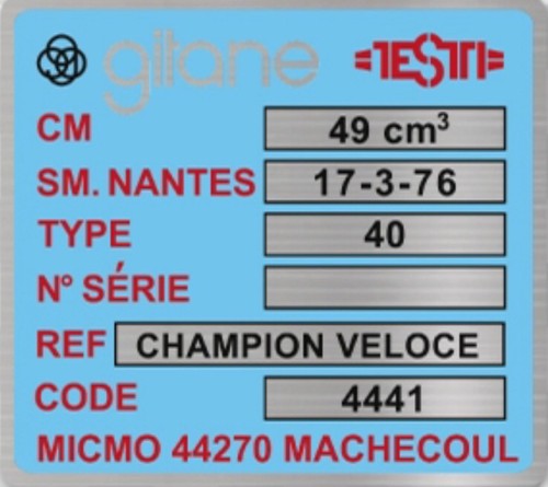 Autocollant gitane testi - gitane,