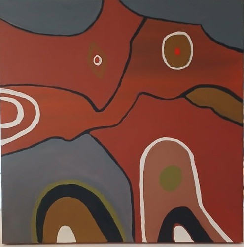 Peinture tableau abstrait