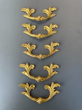 5 ANCIENNES POIGNEES DE MEUBLE