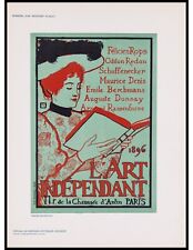 Original Lithograph by Armand Rassenfosse from Das Moderne Plakat.