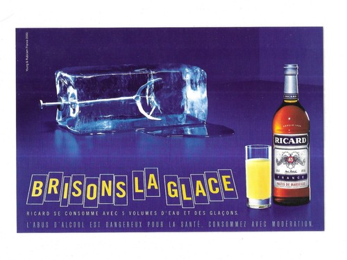 Rare carte postale - -, ricard