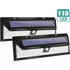 118 LED Lampe Solaire Jardin