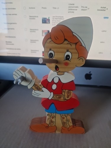 Pinocchio en bois 20 cm - ,
