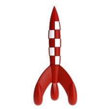 Vintage Tintin Moulinsart 17cm (42615) Lunar Rocket