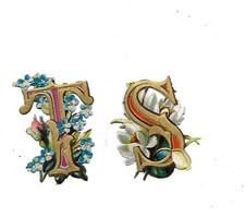 2 chromos anciens découpis