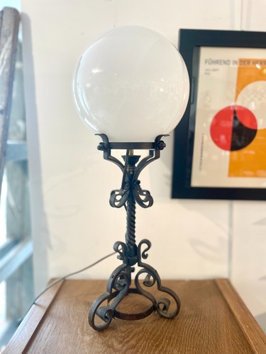 Lampe art nouveau fer - nouveau,