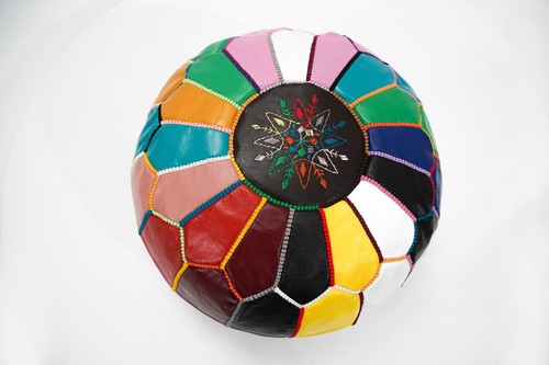 Multicolor moroccan leather - multicolor,
