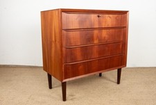 Commode 3 tiroirs, en teck, Danemark 1960s.