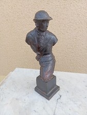 BRONZE  CIRE PERDUE PAUMELLE.. RICHARD FHAT..RARE REPRESENTATION DE MDE FATH
