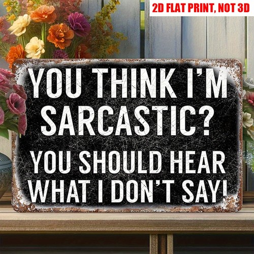 Sarcastic quote retro metal - retro,