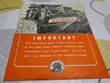 1945 TRUSTY TRACTOR TILLER BROCHURE BROCHURE IN ENGLISH