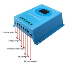 120A MPPT Solar Charge Controller 12V 24V 36V 48V Automatic Adaptation Charge