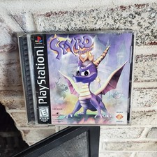 Spyro the Dragon PS1 CIB Complete Black Label First Edition Tested Sony 1998