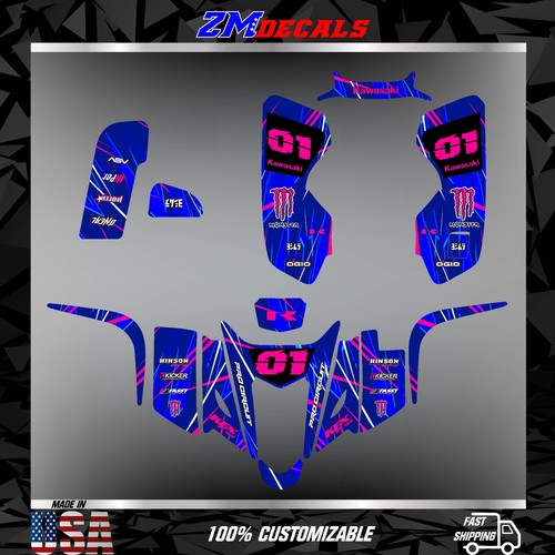 Kit graphique vtt kawasaki kfx - vtt,
