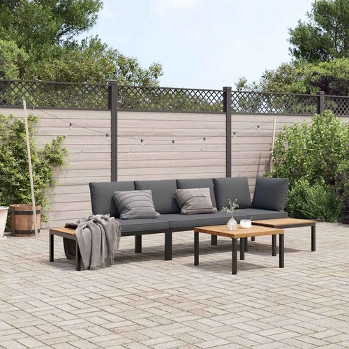 Salon jardin avec coussins - salon,
