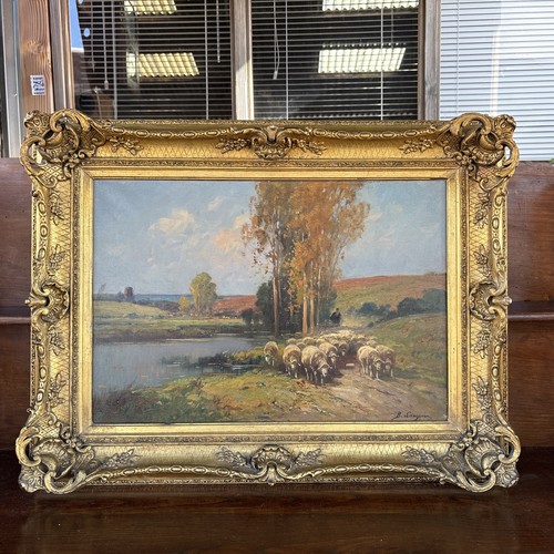Grande huile sur - , toile