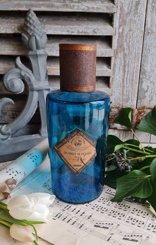 Ancien pot bocal verre a - bocal,