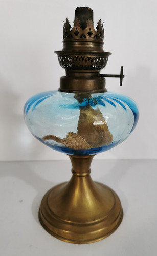 Ancienne lampe pétrole en - lampe,