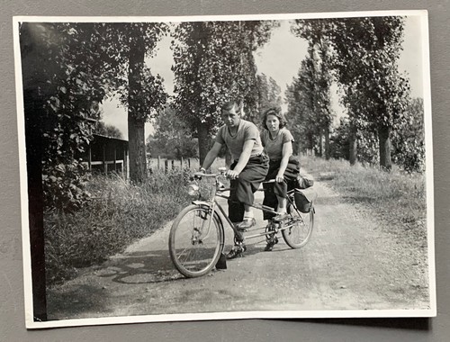 Photo ancienne 1936 couple sur - photo,