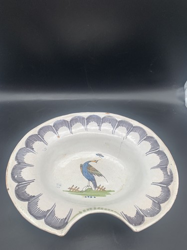 Ancien plat barbe - ancien, faïence