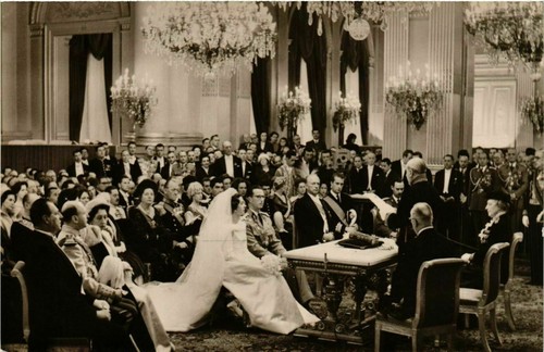 Cpa roi baudouin et la - roi,
