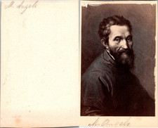The Painter Sculptor and Architect Michelangelo, After a Drawing, Michelan