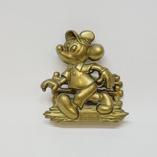Ancien Porte Courrier Ou Serviettes En Laiton Mickey Walt Disney Productions 
