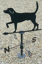 GIROUETTE ARTISANALE EN TÔLE, SILHOUETTE DE CHIEN