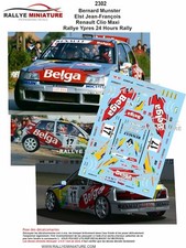 DECALS 1/43 REF 2302 RENAULT CLIO MUNSTER YPRES RALLY 1995 RALLYE BELGIQUE