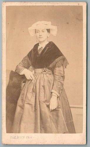 Cdv 1870 anjou saumur femme - cdv,