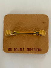 Barrette de col Pince de col de chemise ancienne Or doublé supérieur Gold filled