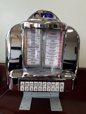 Johnny Rockets Rock-Ola C-70188-A Wallbox From Peterson Museum With Table Mount