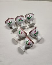 Ensemble de 6 Coquetiers en Faïence de Lunéville KG Réverbère