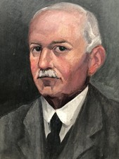 Antique oil painting, 20th century, portrait, painting, French painting