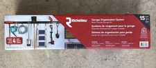 Richelieu 15 Piece Garage Organization System 4 Rails 11 Hooks