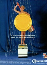  Advertising 0322 1987 Bauknecht Dishwasher Shiny Plate
