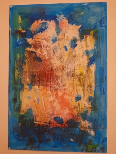 Tableau signée steet - m.m,, "steet"