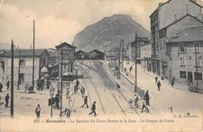 Old postcard 38 GRENOBLE / LA BARRIERE DU COURS BERRIAT ET LA GARE